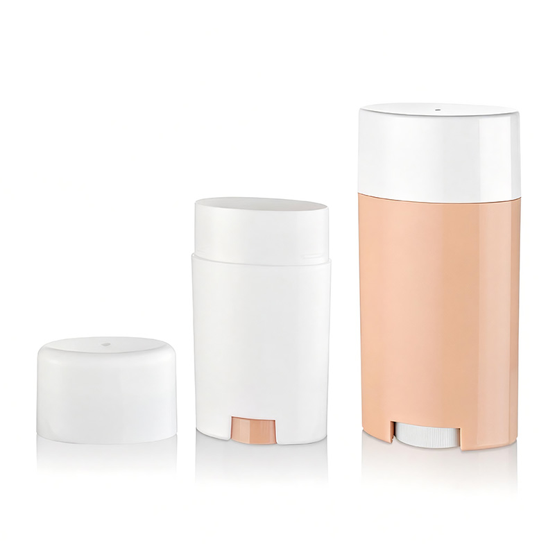 Récipient ovale en plastique pour bâtonnets déodorants d'une capacité de 50 grammes/75 grammes